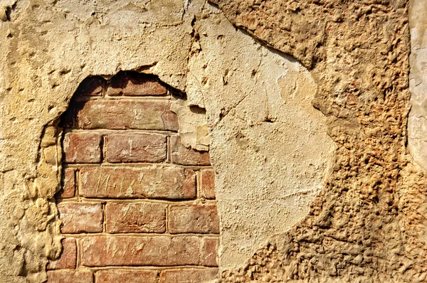 Vecchi mattoni struttura della parete — Foto Stock