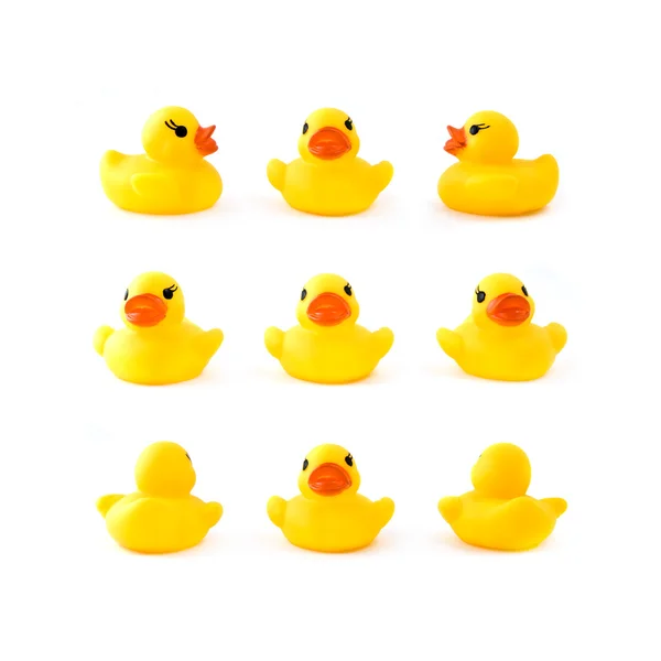 stock image Rubber yellow duck isolated on white