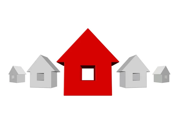 Symbols of house isolated on white — Stock Photo, Image