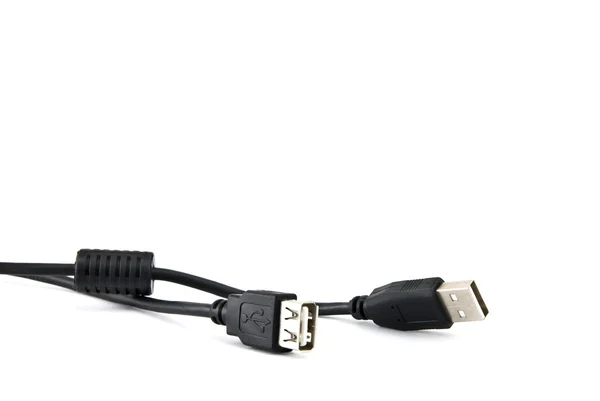 Usb cable isolated on white — Stock Photo, Image