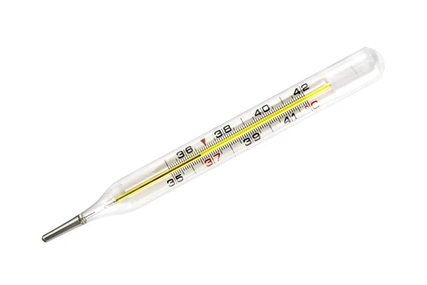 Медицинский термометр, изолированный на белом — стоковое фото