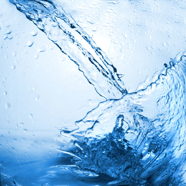 Abstraktes Spritzwasser mit Blasen — Stockfoto