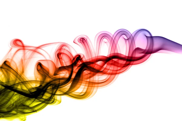 Soplo mágico de humo de color abstracto — Foto de Stock