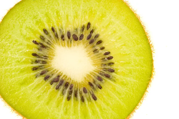 Вкусный, зеленый и свежий - киви фруктовый ломтик — стоковое фото