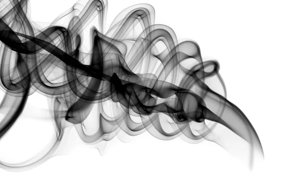 Abstrakt svart rök formen — Stockfoto
