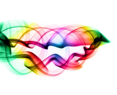 Gradient colored Abstract fume clipart