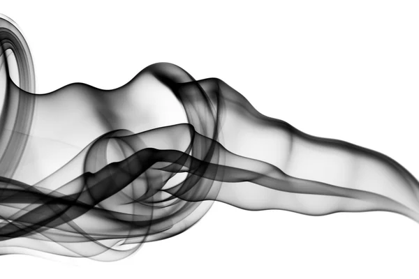 Абстрактний пух диму над білим — стокове фото