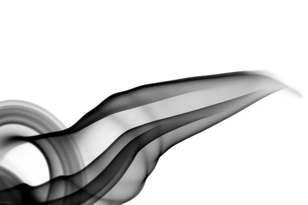 Zwarte abstracte fume golven — Stockfoto