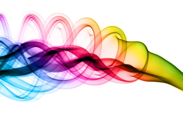 Přechod barevné abstraktní obláček dýmu — Stock fotografie