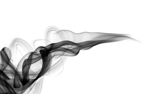 Streszczenie czarny dym nad białym — Zdjęcie stockowe