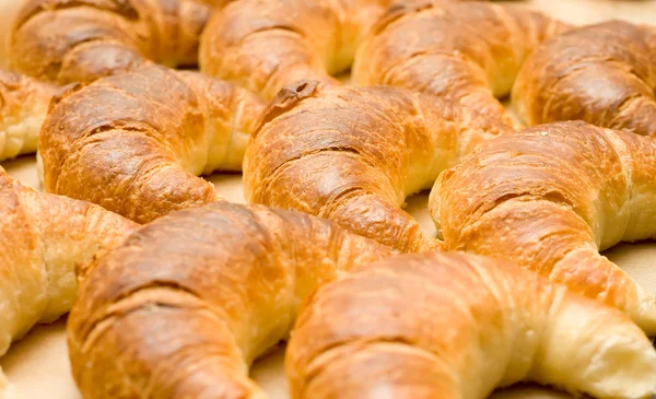 Petit déjeuner - groupe de délicieux petits pains au croissant — Photo