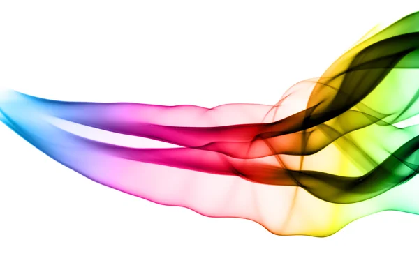 Яркие цветные слойки абстрактного дыма — стоковое фото
