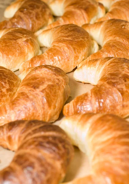 Chutná snídaně - skupina croissanty — Stock fotografie
