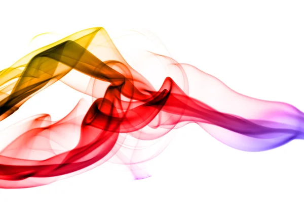 Brilhante sopro colorido de fumaça abstrata — Fotografia de Stock