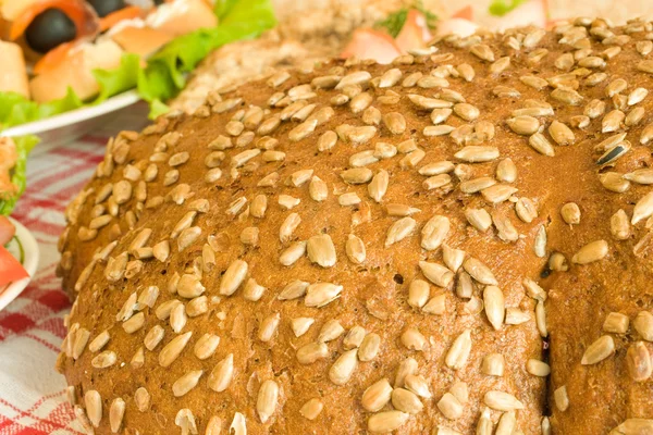 Closeup of Bread with seeds — Stock Photo, Image