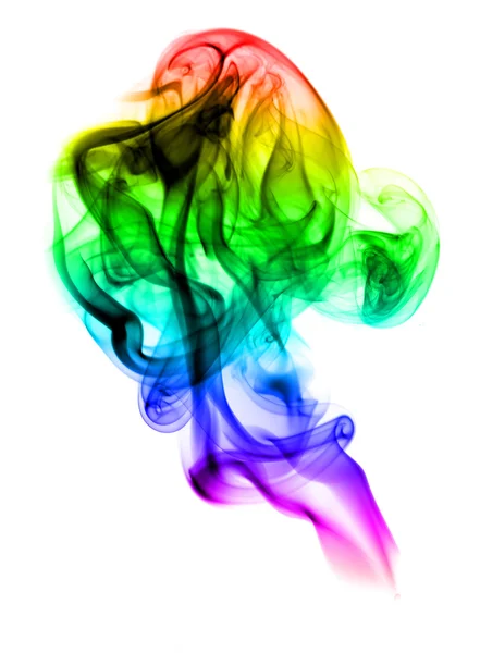 Color con gradiente de humo abstracto en blanco —  Fotos de Stock