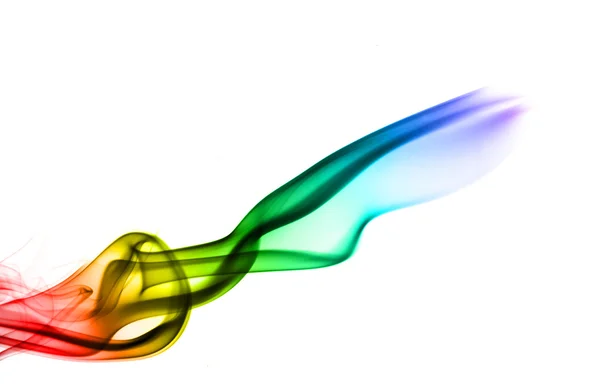Gradient colored puff of abstract smoke — Stock Photo, Image