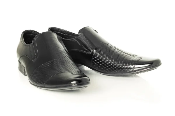 Octrooi-lederen schoenen op wit — Stockfoto