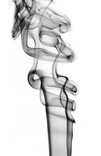 抽象黑色 puff 的烟气 — 图库照片