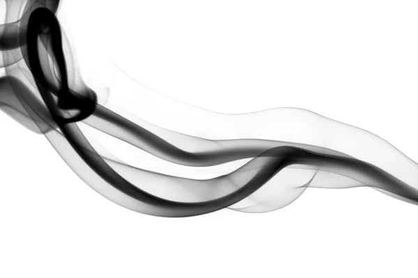 Абстрактная чёрная дымовая волна — стоковое фото