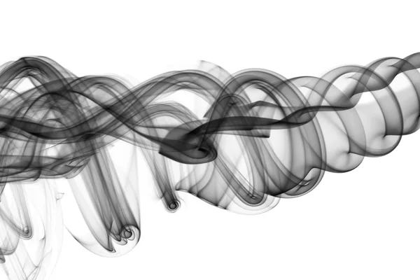 Abstract fume swirl on white — Stock Photo, Image