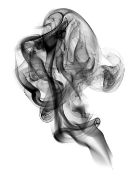 Абстракция. Форма дыма на белом — стоковое фото