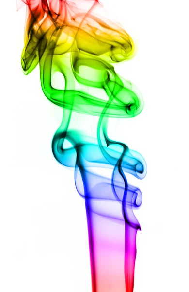 Gradiente sopro colorido de fumaça — Fotografia de Stock