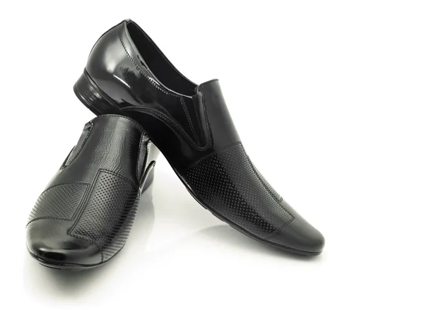 对男性的专利皮革鞋 — 图库照片