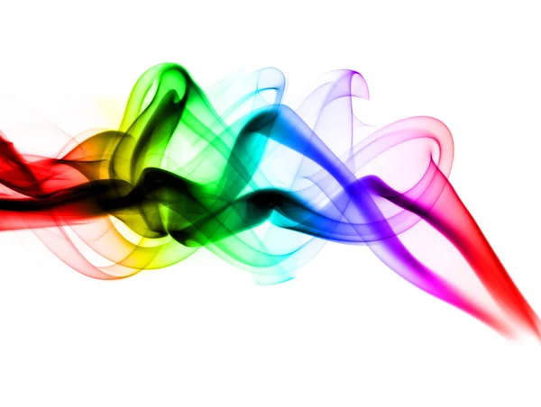 Gradient colored fume abstract shapes — Stock Photo, Image