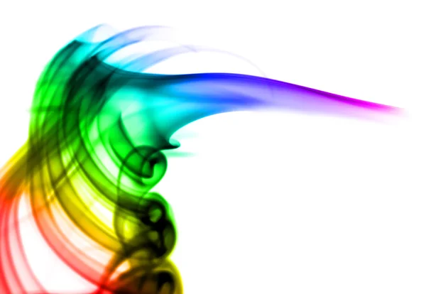 Abstraktní barevné obláček dýmu — Stock fotografie