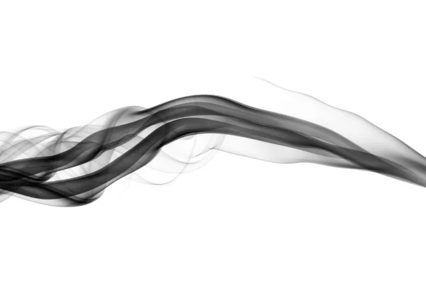 Formas de fumaça abstratas pretas — Fotografia de Stock