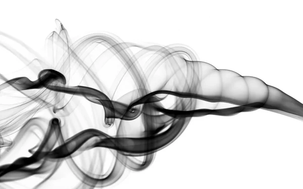 Schwarzes abstraktes Rauchmuster — Stockfoto
