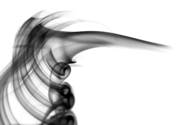 Чорний дим Абстрактні форми — стокове фото