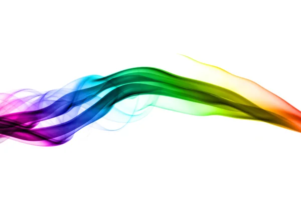 Colorful smoke abstract waves — Stockfoto