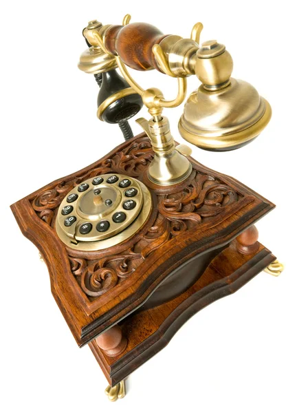 stock image Communication Old-fashioned telephone isolated