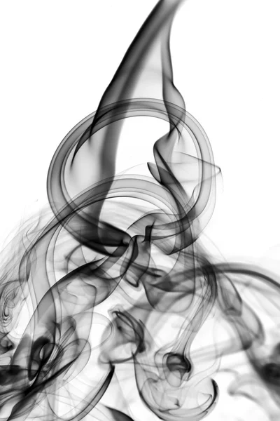 Streszczenie dymić kształtów na biały — Zdjęcie stockowe