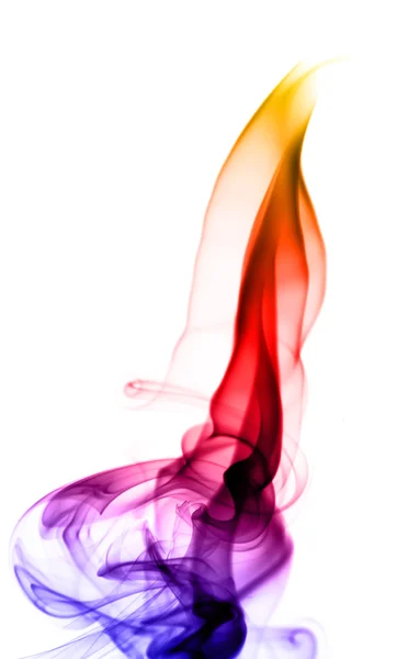 Abstract gradient colored fume shape — Stock Photo, Image