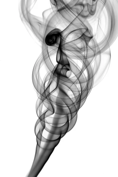Abstrakter schwarzer Rauch wirbelt — Stockfoto