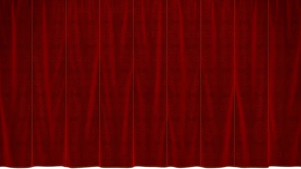 Dropped Red Curtain — Zdjęcie stockowe