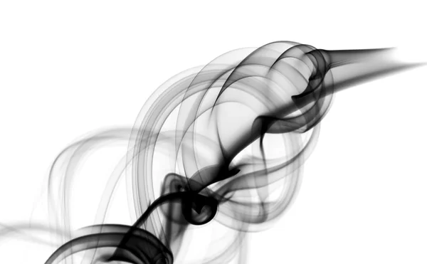 Magische abstrakte Rauchschwaden auf Weiß — Stockfoto