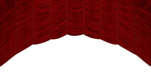 Red Curtain with beautiful pattern — Stock Photo, Image