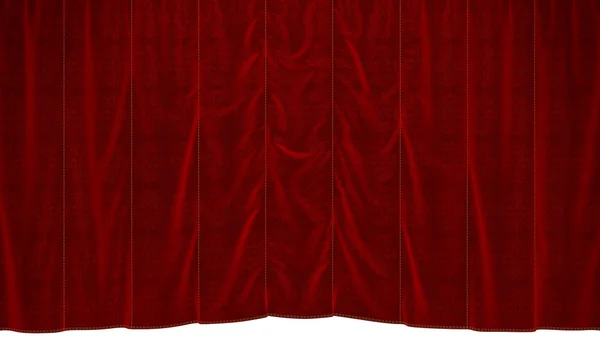 赤いドロップ カーテン — ストック写真