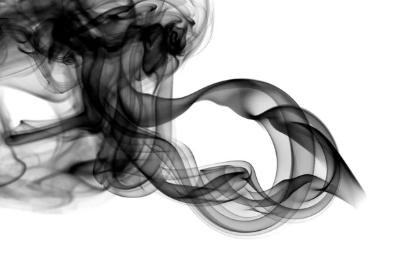Padrões abstratos de fumaça em branco — Fotografia de Stock