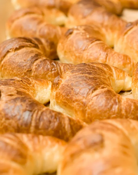 Heure des repas - groupe de délicieux petits pains au croissant — Photo