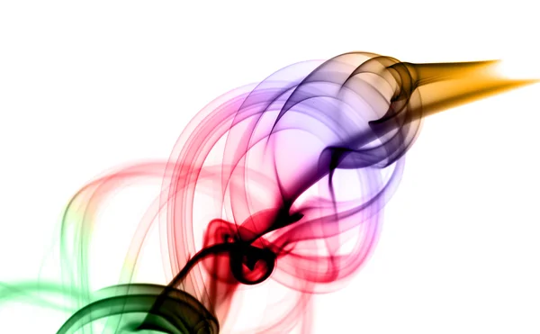 Волшебная абстрактная пышка цветного дыма — стоковое фото