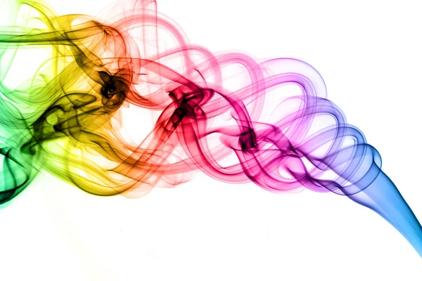 Sihirli renkli duman şekilleri — Stok fotoğraf