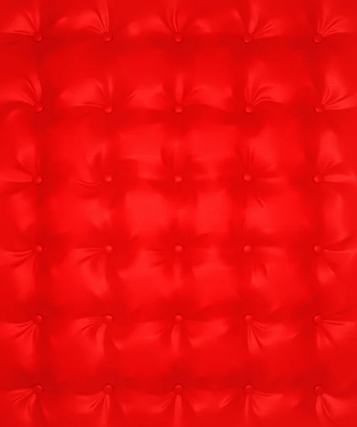 Rote Luxus geknöpfte Ledermuster — Stockfoto