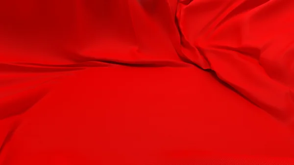 Showcase voetstuk bedekt met rode doek — Stockfoto