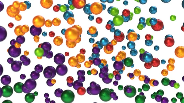 Färgglada bubblor eller bollar — Stockfoto