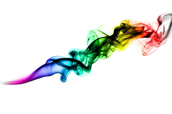 Multicolored Abstract puff of fume Stock Photo